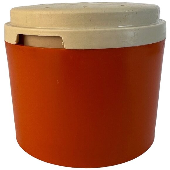 Tupperware Stackable Spice Shakers 1308 Brown Orange Yellow Harvest Color VTG - Picture 3 of 9